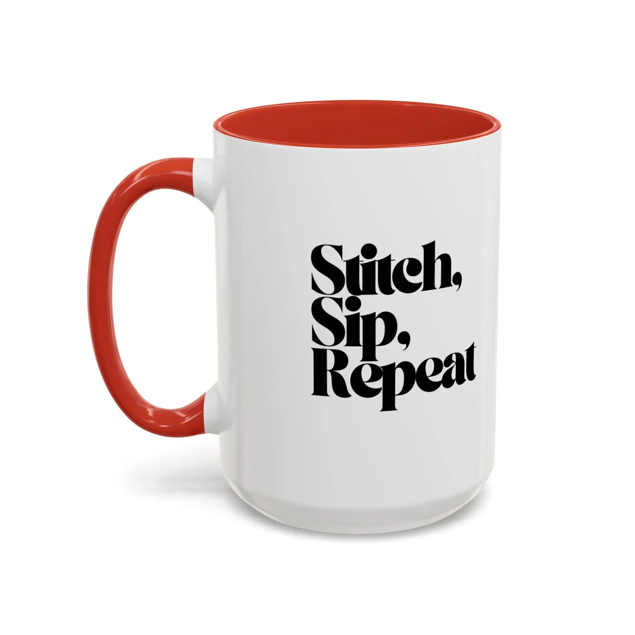 Sweet South Design - Wholesale Coffee mug - Punch Needle Mug, Ceramic, 15 oz, Stitch, Sip, Repeat5