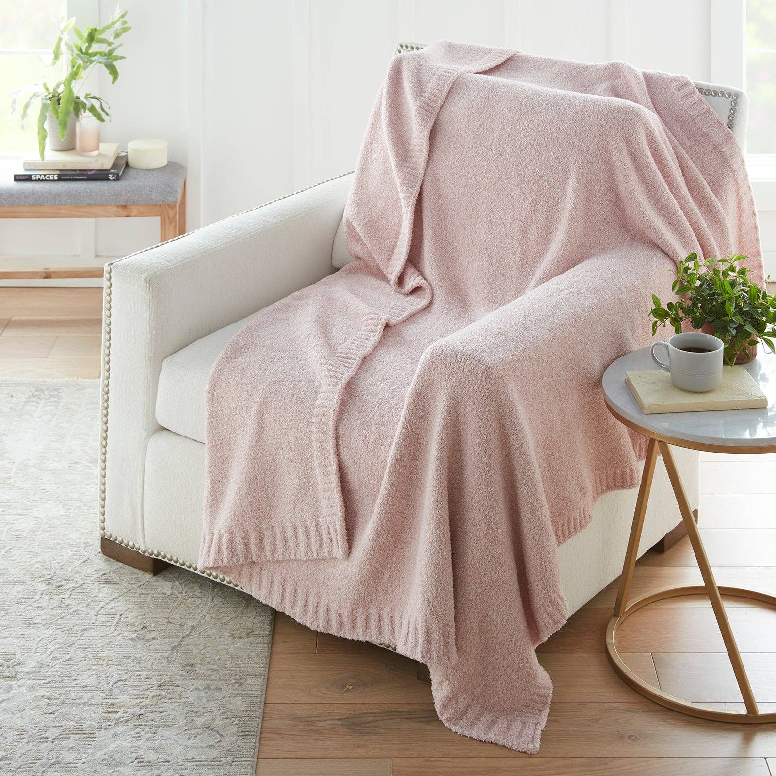 Crafted by Catherine - Wholesale Throw Blanket - Heathered Cozy Knit Throw 60" x 70"8