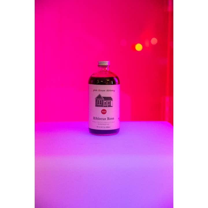 Pink House Alchemy - Wholesale Cocktail Mix/Syrup - Hibiscus Rose Simple Syrup3