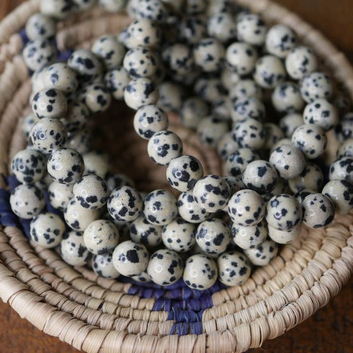 Superior Stones & Gifts INTL LLP - Wholesale Beaded Bracelet - Gemstone Stretch Bracelet Dalmation Jasper-Natural1