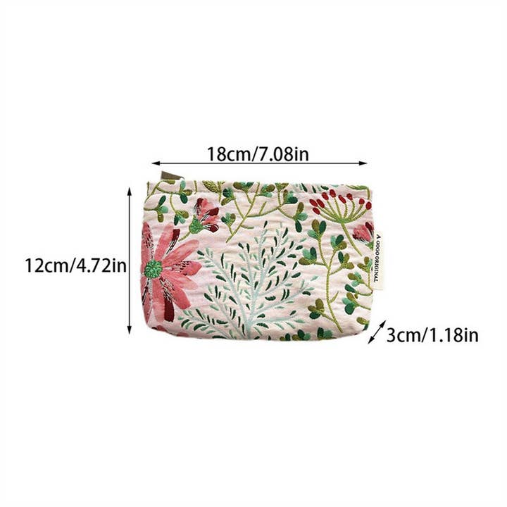 ACCITY - Wholesale Makeup/Cosmetic Bag - Floral Makeup Bag Travel Wash Wallet Storage Pouch_CUAB006936