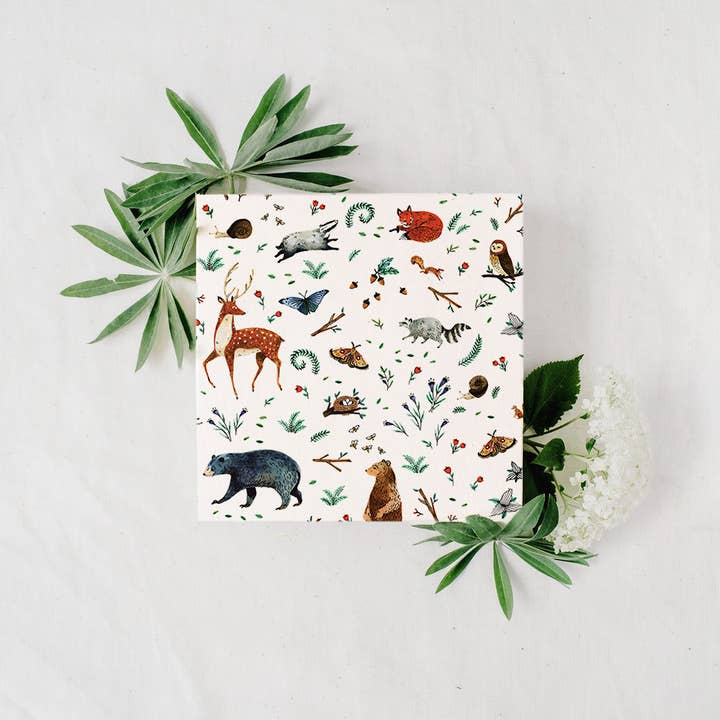 Wildship Studio - Wholesale Wrapping Paper Roll - Woodland Animals Gift Wrap7