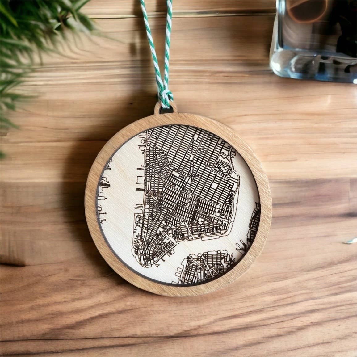 BoldLifeDesign - Wholesale Ornament - ANY Custom City Map Ornament - Street Grid Map Ornament4
