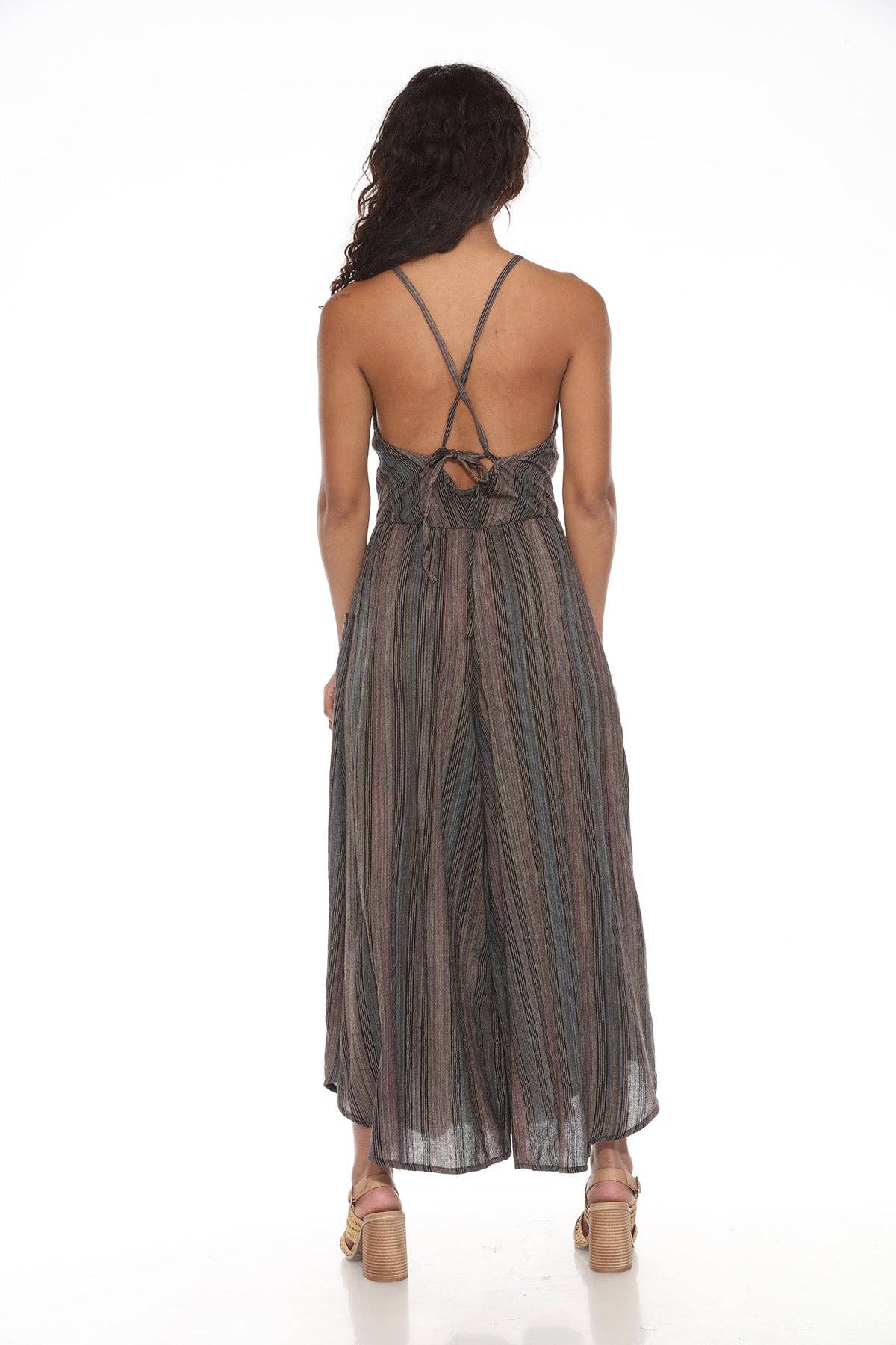 Lakhays Collection Inc. – Macacão - Mulher por atacado – Macacão Palazzo às Riscas12