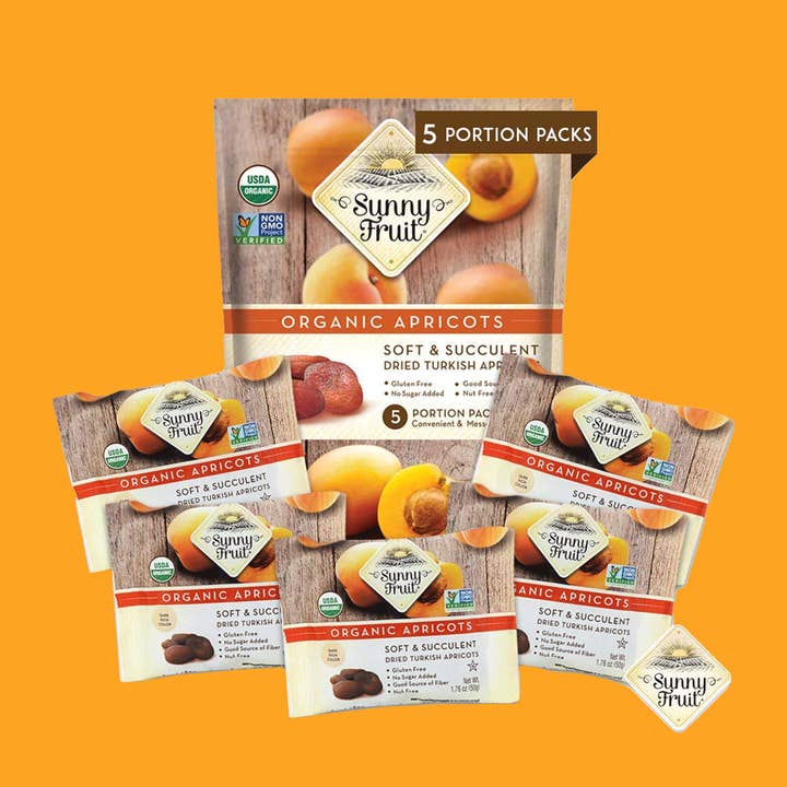 Sunny Fruit - Wholesale Dried/Dehydrated Fruit - Organic Dried Apricots - No Added Sugars, Dried Fruit Snacks