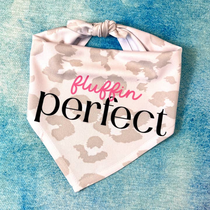 Fluffin' Perfect | Funny Dog Bandana for wholesale by The Dapper Paw