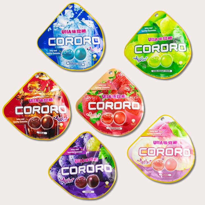 UHA Mikakuto Cororo Gummy Candy – Assorted Fruit Flavors for wholesale by Tanuki Towne