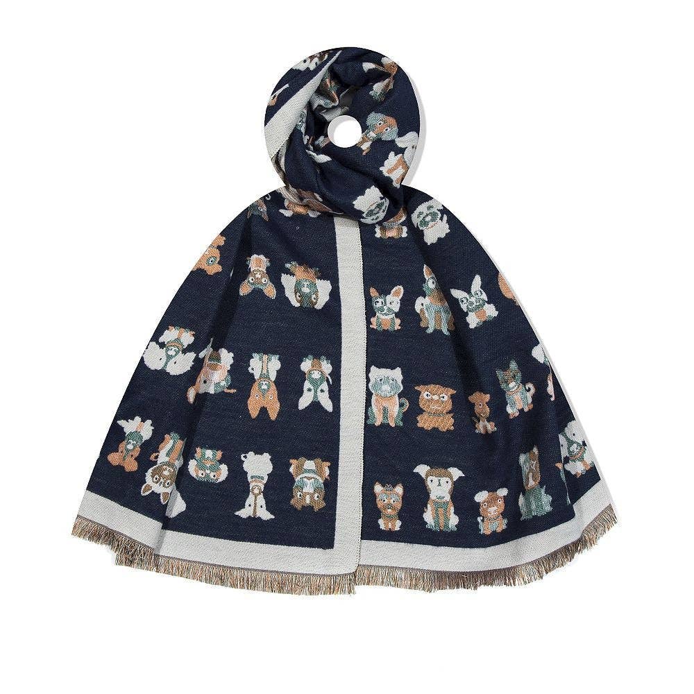 Fox by Ren GmbH - Wholesale Sjaal - Dames - Sjaal met hondenprint4