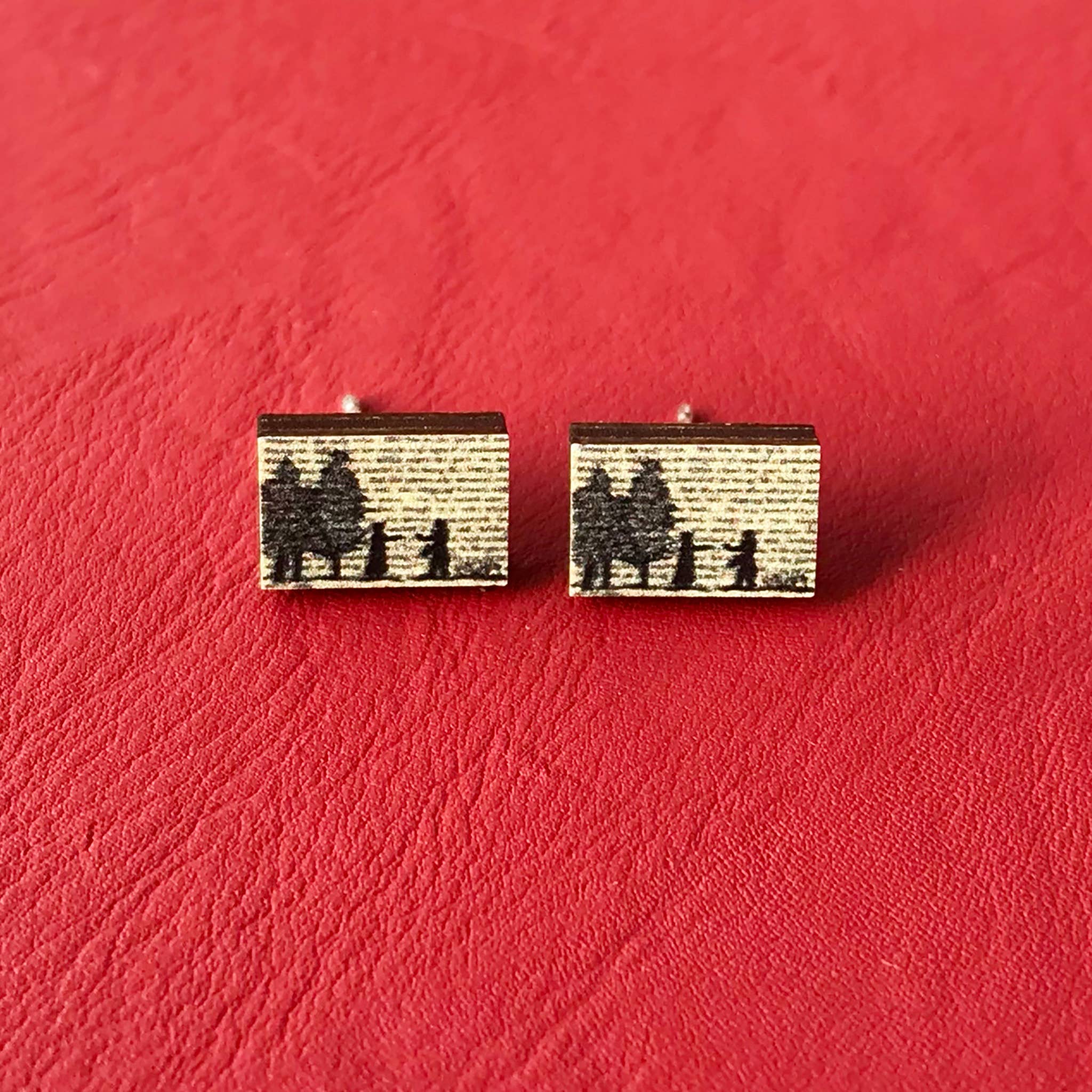 Loadofolbobbins - Wholesale Stud/Post Earrings - Classic Literature Pride and Prejudice Stud Earrings4