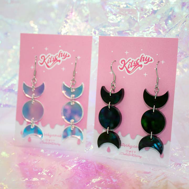 Kitschy - Wholesale Dangle Earrings - Trimoon Earrings Laser Cut Acrylic