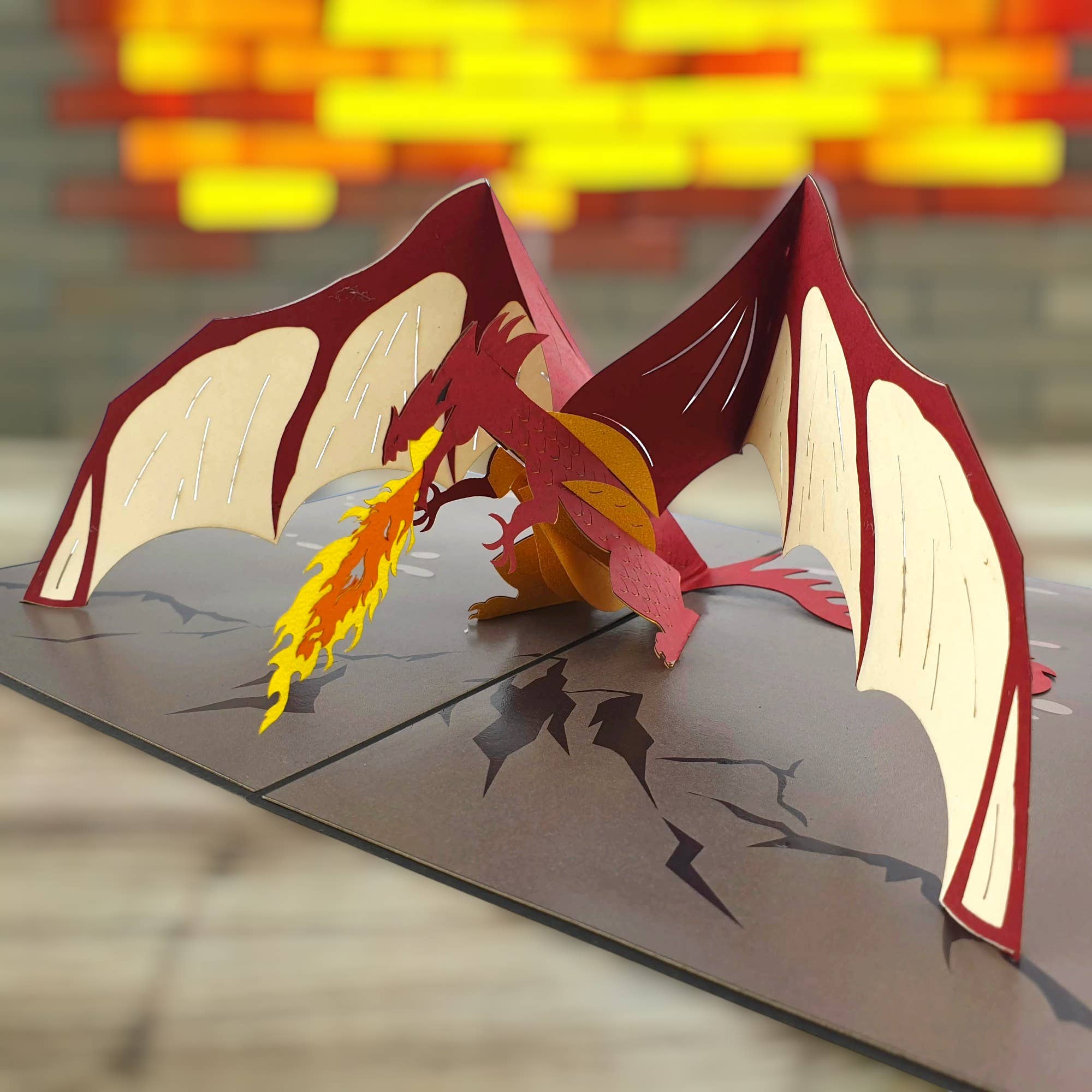 Colorpop - Wholesale Everyday Greeting Card - Pop-Up Card: The Dragon1