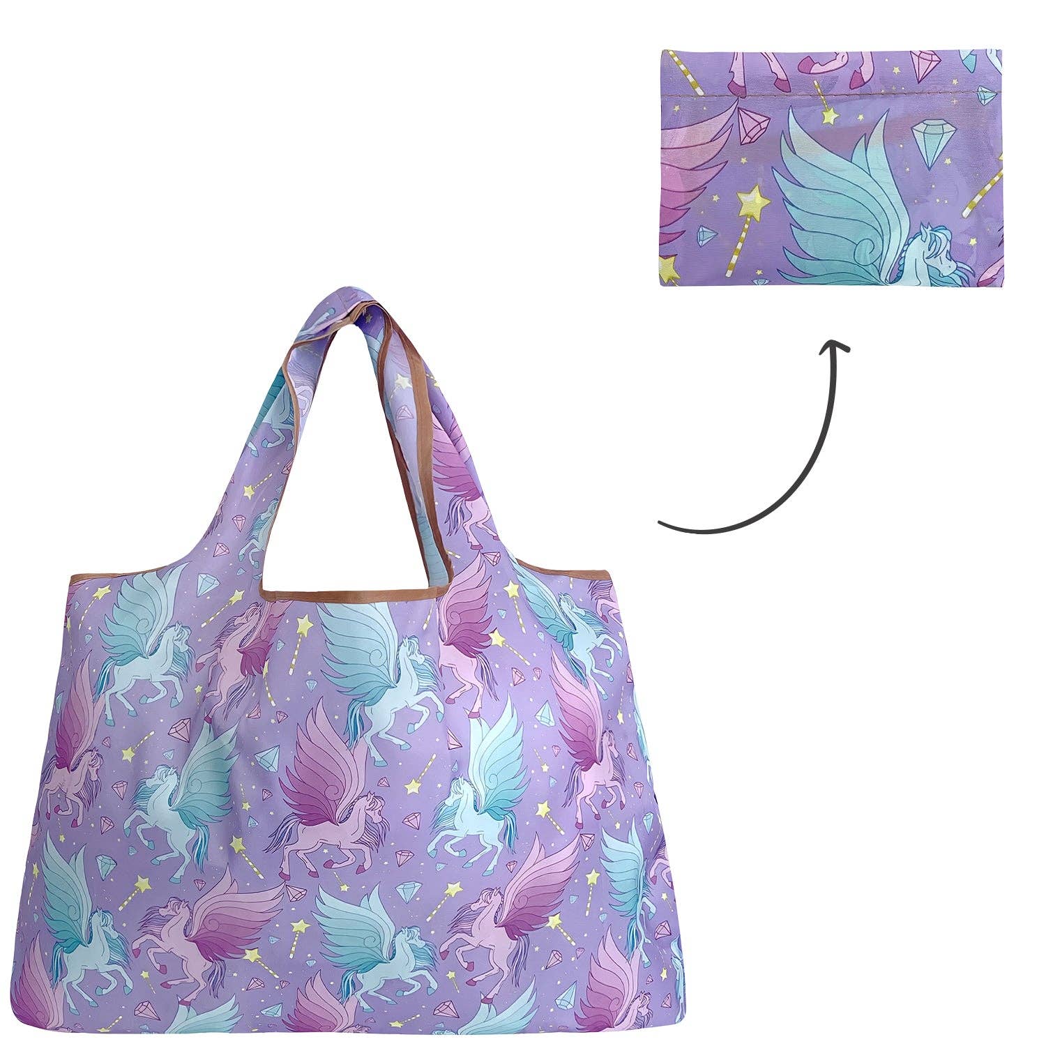 Wrapables.com - Vente Sacs de course/à provisions - Grand sac à provisions réutilisable en nylon écologique Wrapables39