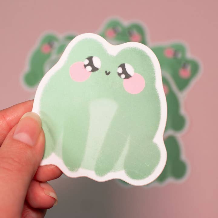 Whimsydew Art - Wholesale Sticker - Felicity Frog Sticker3
