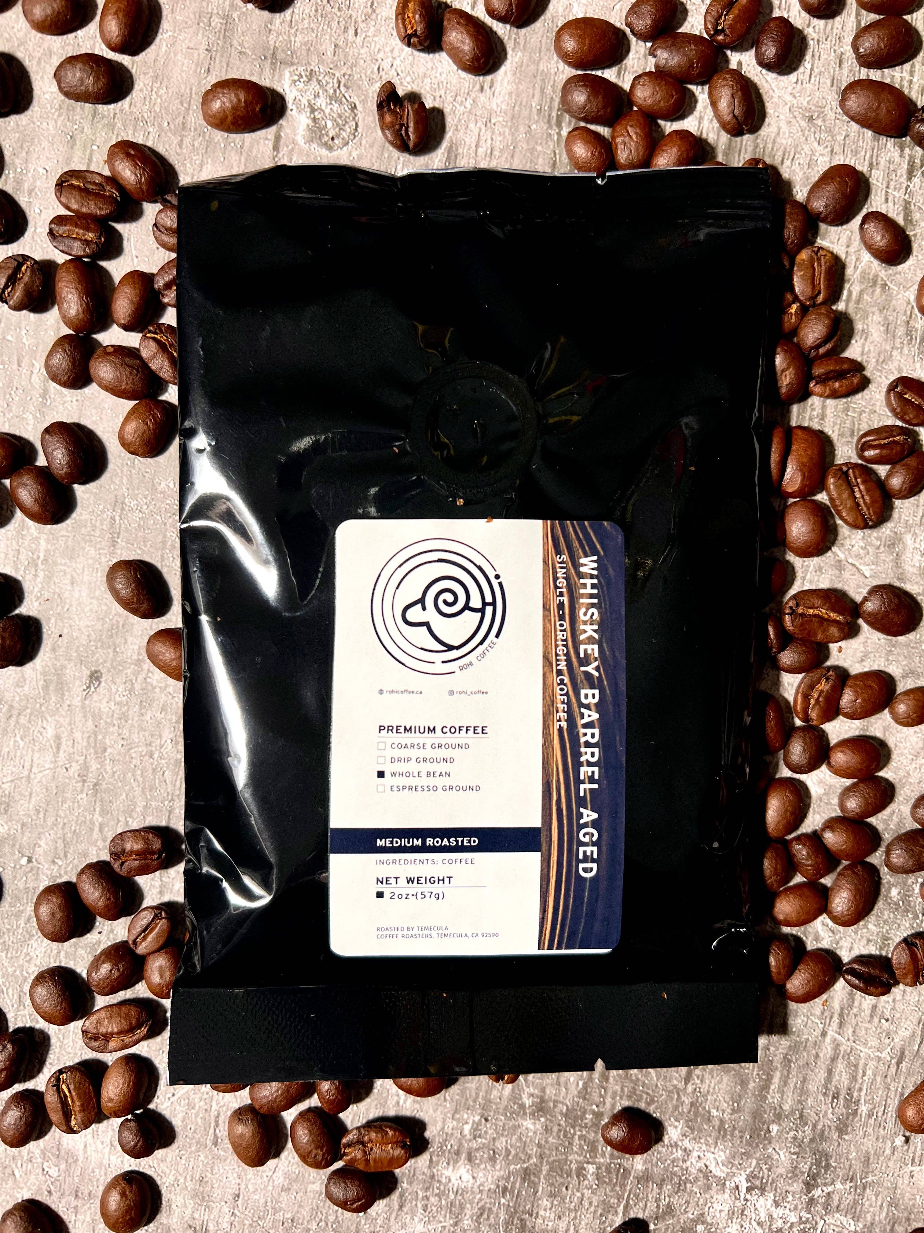 Rohi Coffee - Wholesale Coffee Beans - Whiskey Barrel Aged Single Origin Coffee1