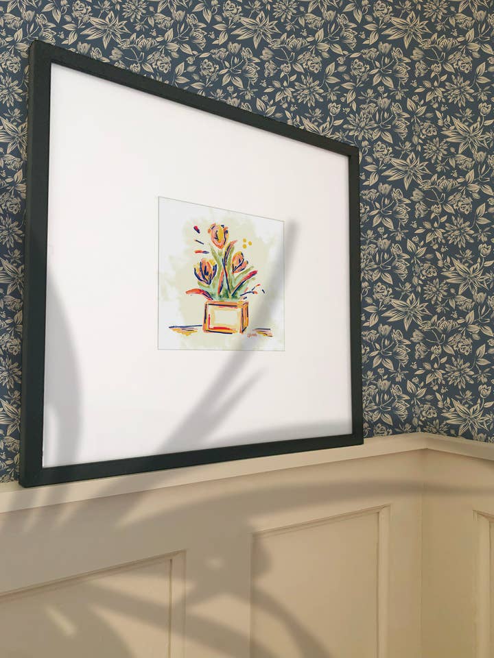 Vintage Modern Inspired Floral | Botanical Art Print for wholesale by Beki Marquardt