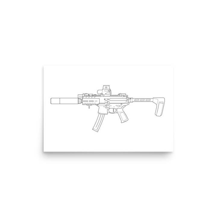 Sig MPX Schema Print for wholesale by StickThisOn