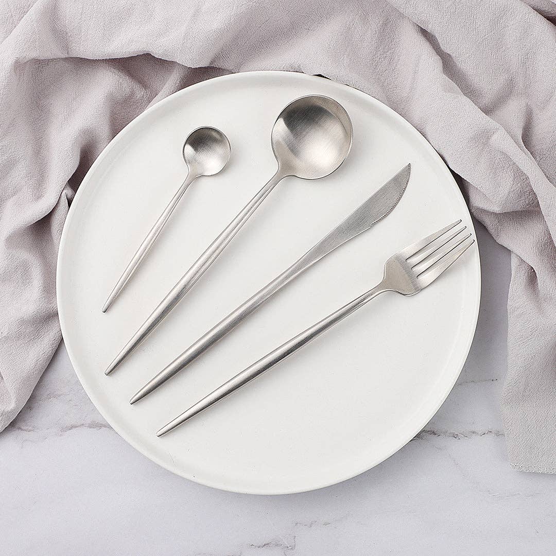 EDEN + ASH - Wholesale Flatware Set - Stockholm Matte Flatware Set4