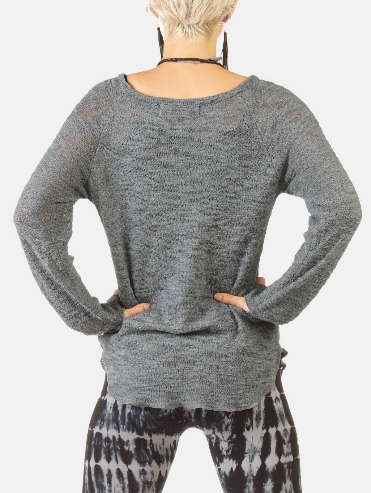 Hands To Hearts - Wholesale Tunic - Women's - Chillax Tee Slate5