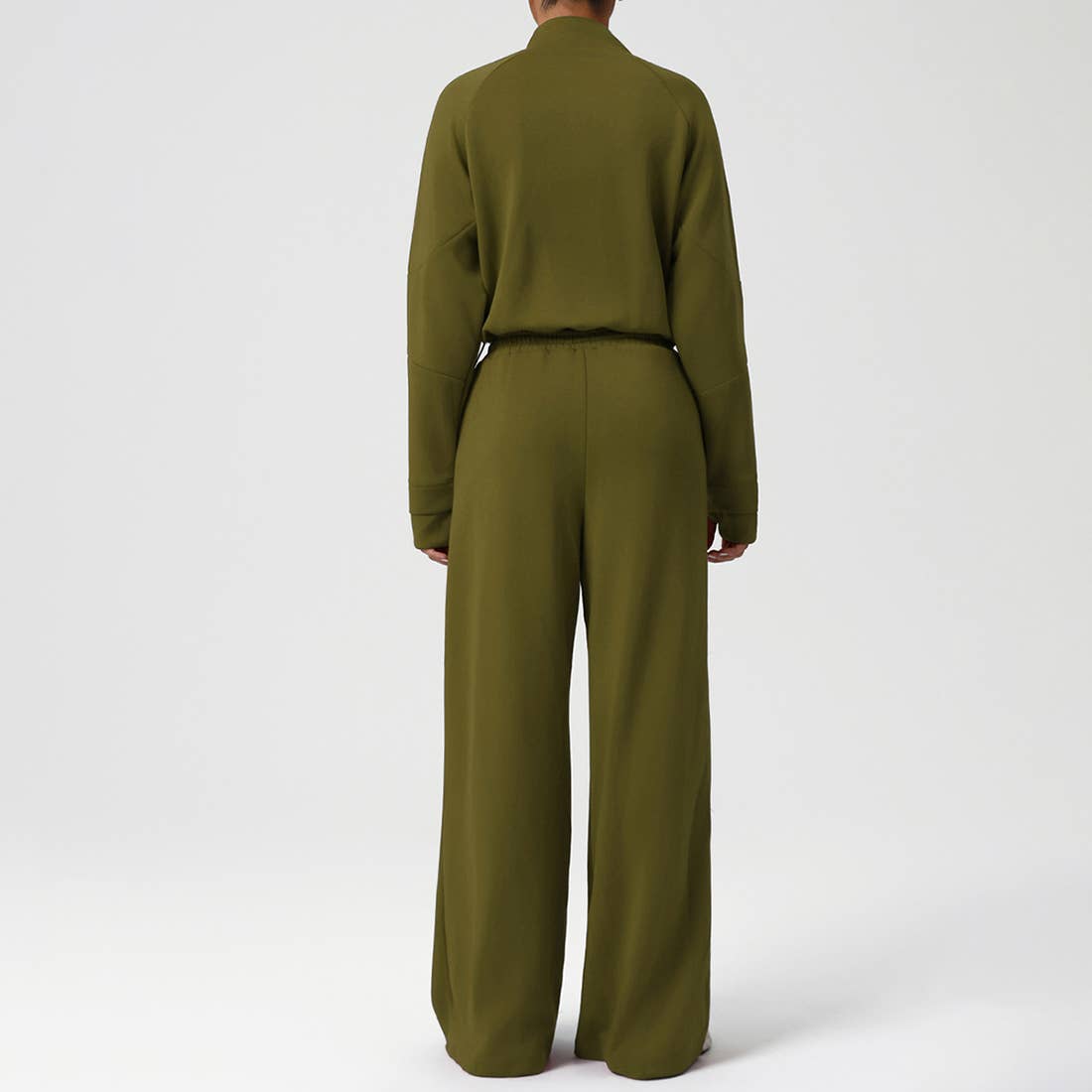 Sodalemon - Wholesale Activewear Set - Women's - Women Casual Sporty Set: Half Zip Pullover + Wide Leg Pants16