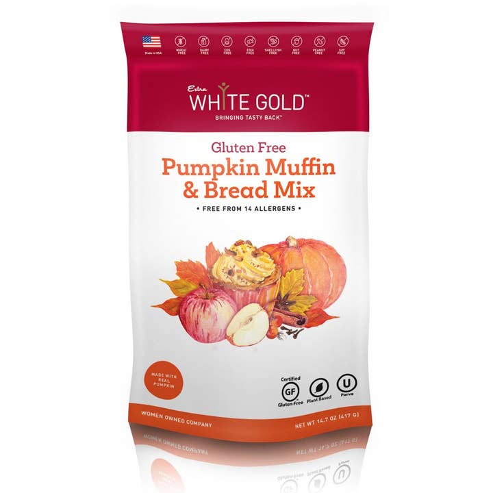 Extra White Gold - Gluten-Free Pumpkin Muffin & Bread Mix for wholesale by Extra White Gold