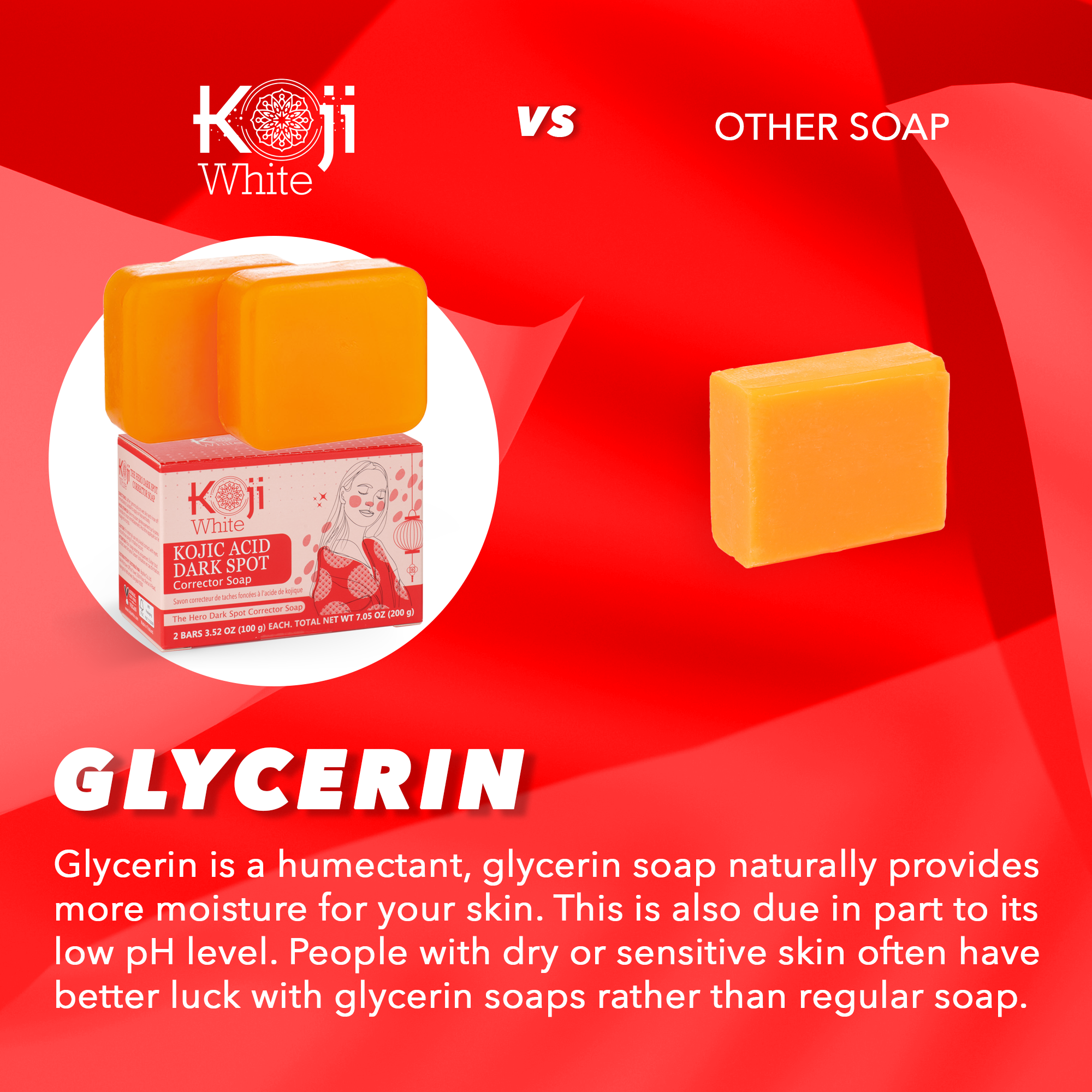 Koji White - Vendita all'ingrosso Detergenti per il viso - Koji White Sapone Correttore per Macchie Scure all'Acido Kojico (2 Saponette)9