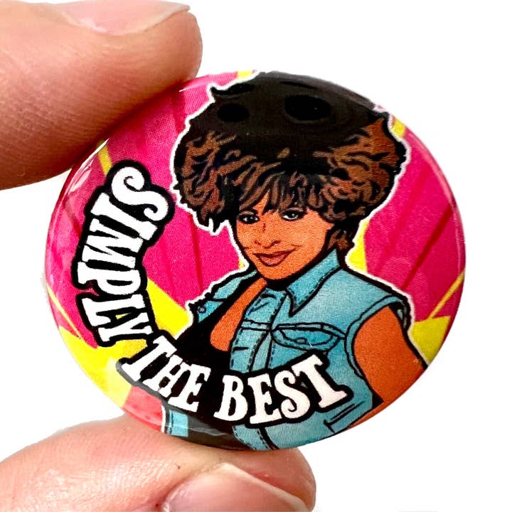Insigne à épinglette Tina Turner inspiré des années 1980 pour la vente par Bite Your Granny