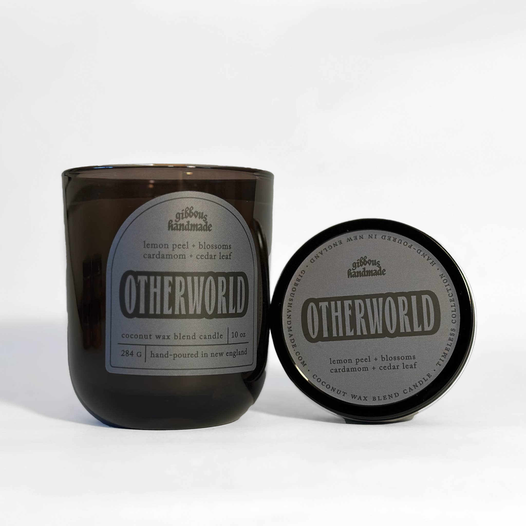 Gibbous Handmade - Wholesale Jar/Filled Candle - OTHERWORLD Candle | Light Woods, Blossoms, Lemon + Cardamom1