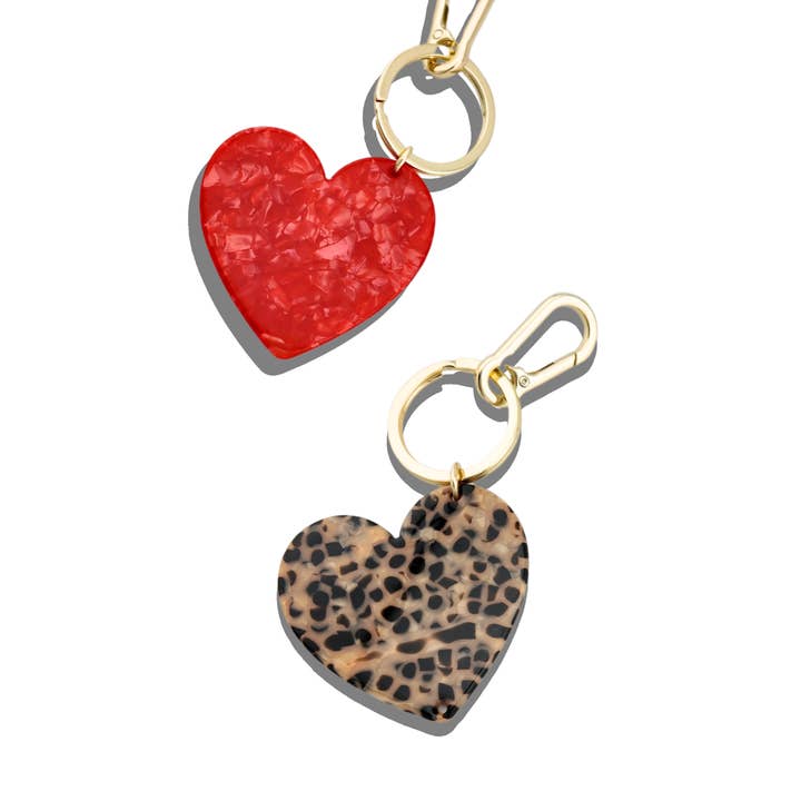 Solar Eclipse - Wholesale Keychain - Women's - Handmade Heart Bag Charm + Keychain | Eco-Friendly