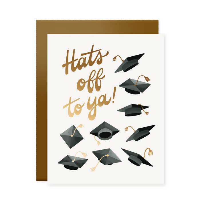 Hats Off to Ya Card for wholesale by Naomi Paper Co.