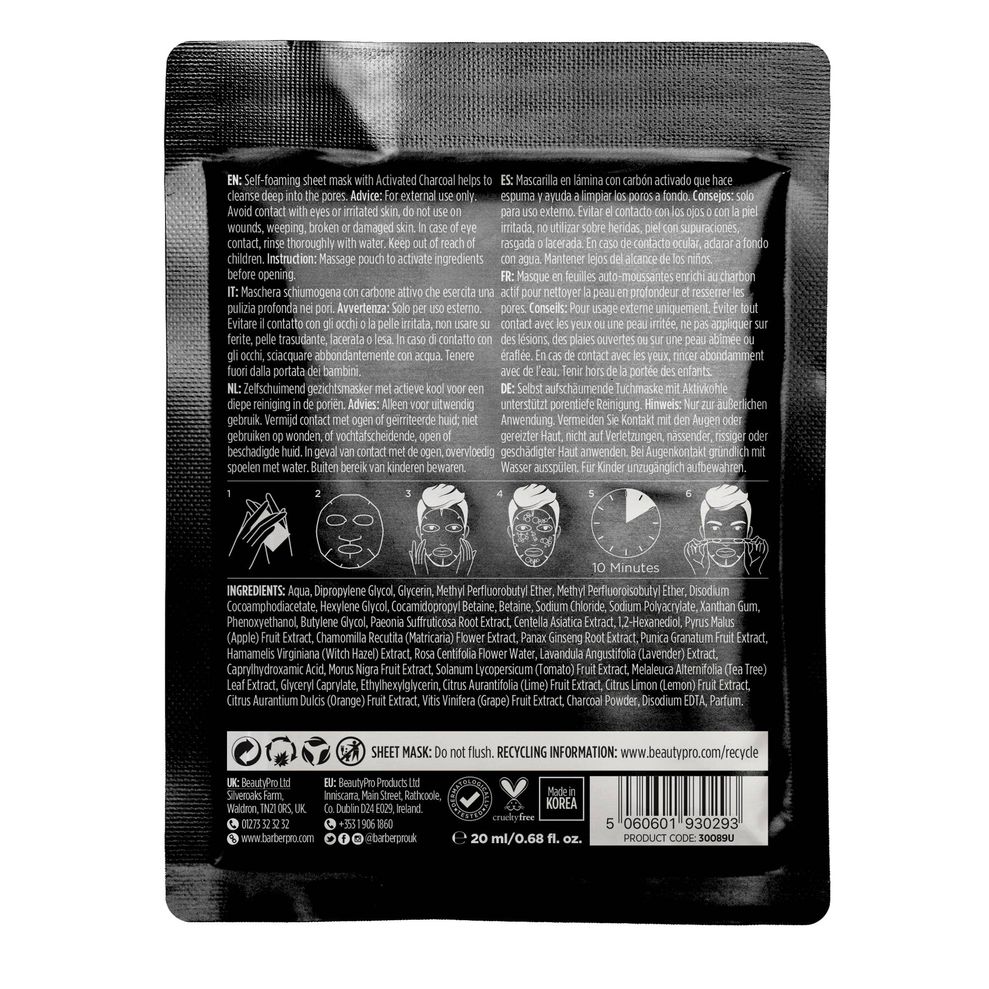 BARBER PRO – wholesale Skincare face mask – Men’s – BARBER PRO Foaming Cleansing Mask10