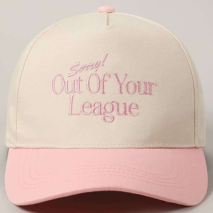 Fashion City - Vendita all'ingrosso Cappellino da baseball - Unisex - Berretto da baseball ricamato Sorry Out Of Your League3