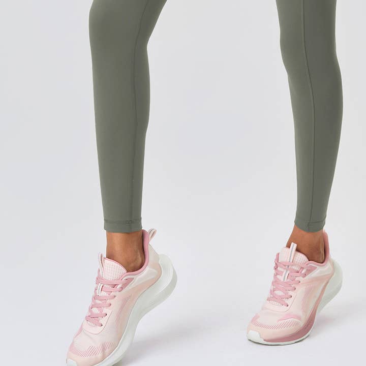 Sodalemon - Wholesale Athletic Pants - Women's - Women High-Waisted No Visible Sand Wash Yoga Jogger Pants7