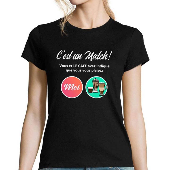 T-shirt Femme Café Parodie site de rencontre pour la vente par Planetee