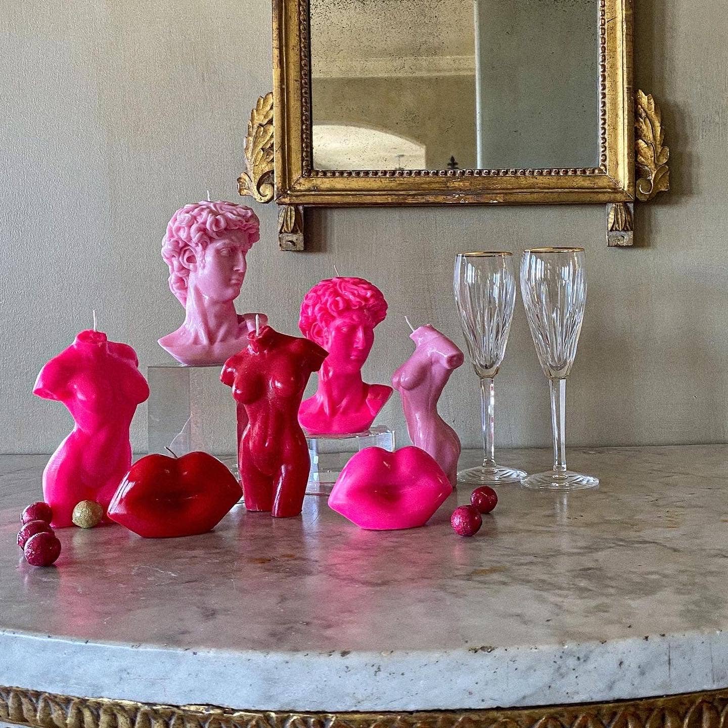 NÉOS CANDLESTUDIO - Venta al por mayor Velas de diseño llamativo - Venus - Vela, color rosa2