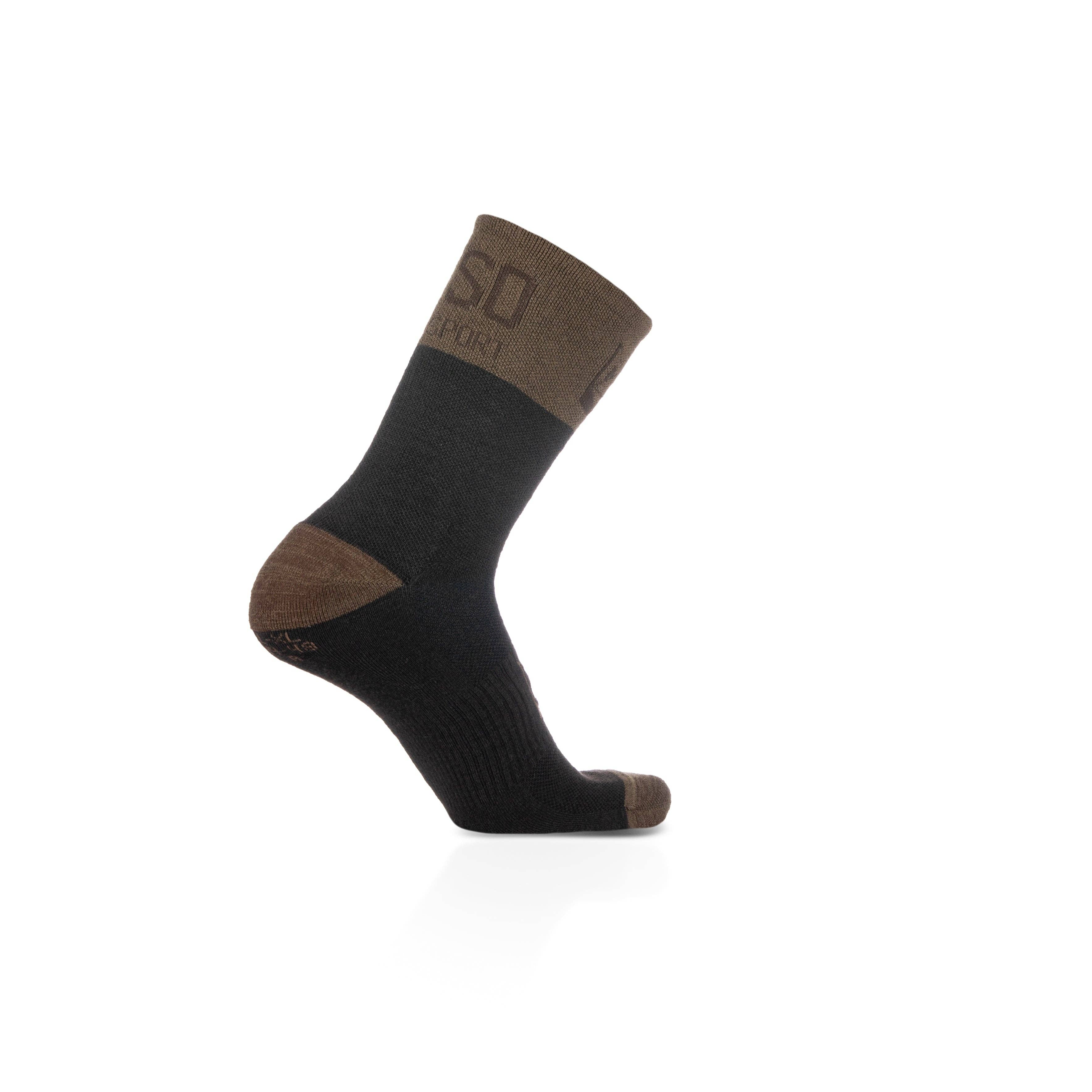 OTSO - Vendita all'ingrosso Calzini - Unisex - Calzini in Lana Merino a Taglio Alto Brown Trunk5