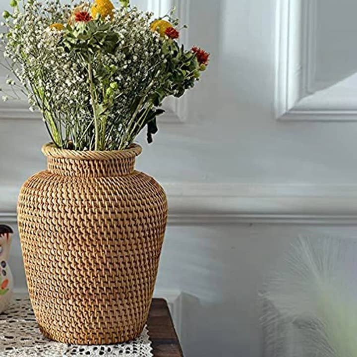 Kiyo Home - Wholesale Vase - Rattan Woven Vase3