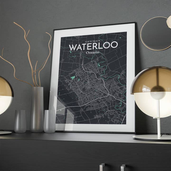 OurPoster.com - Wholesale Poster - Waterloo City Map Poster179