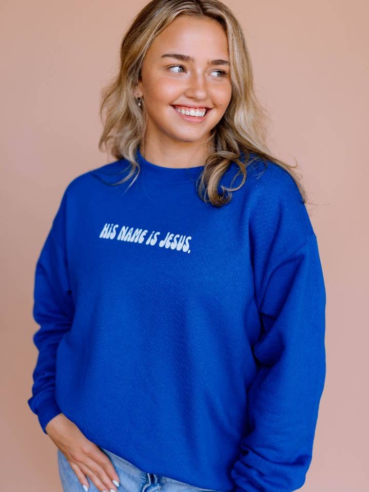 His Name Is Jesus Pullover for wholesale by Set Apart Apparel