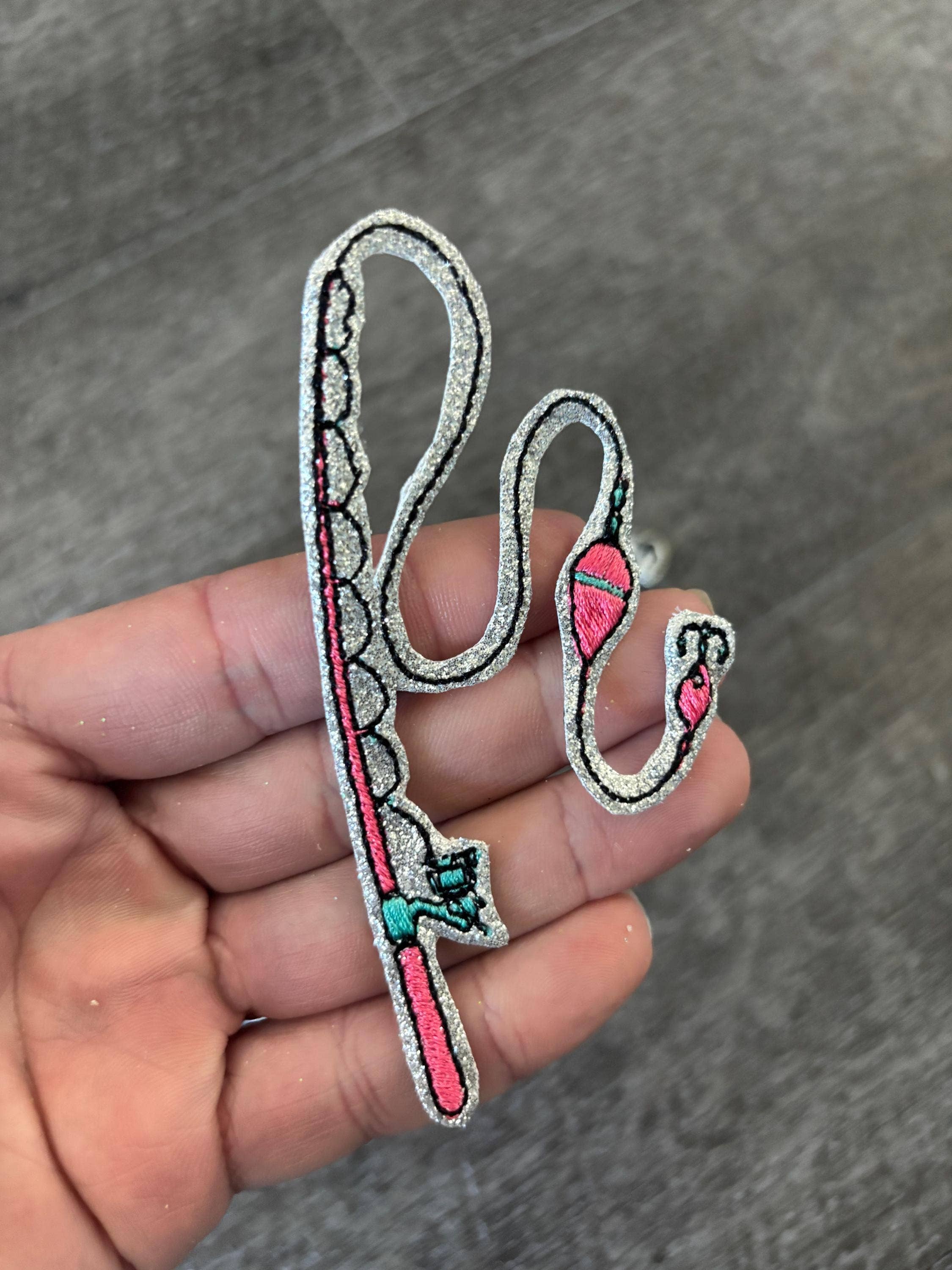 Eric Hill Designs, LLC - Wholesale Patch - Fishing Pole, Lures, Bass, Rod & Trucker Hat Iron-On Patches1