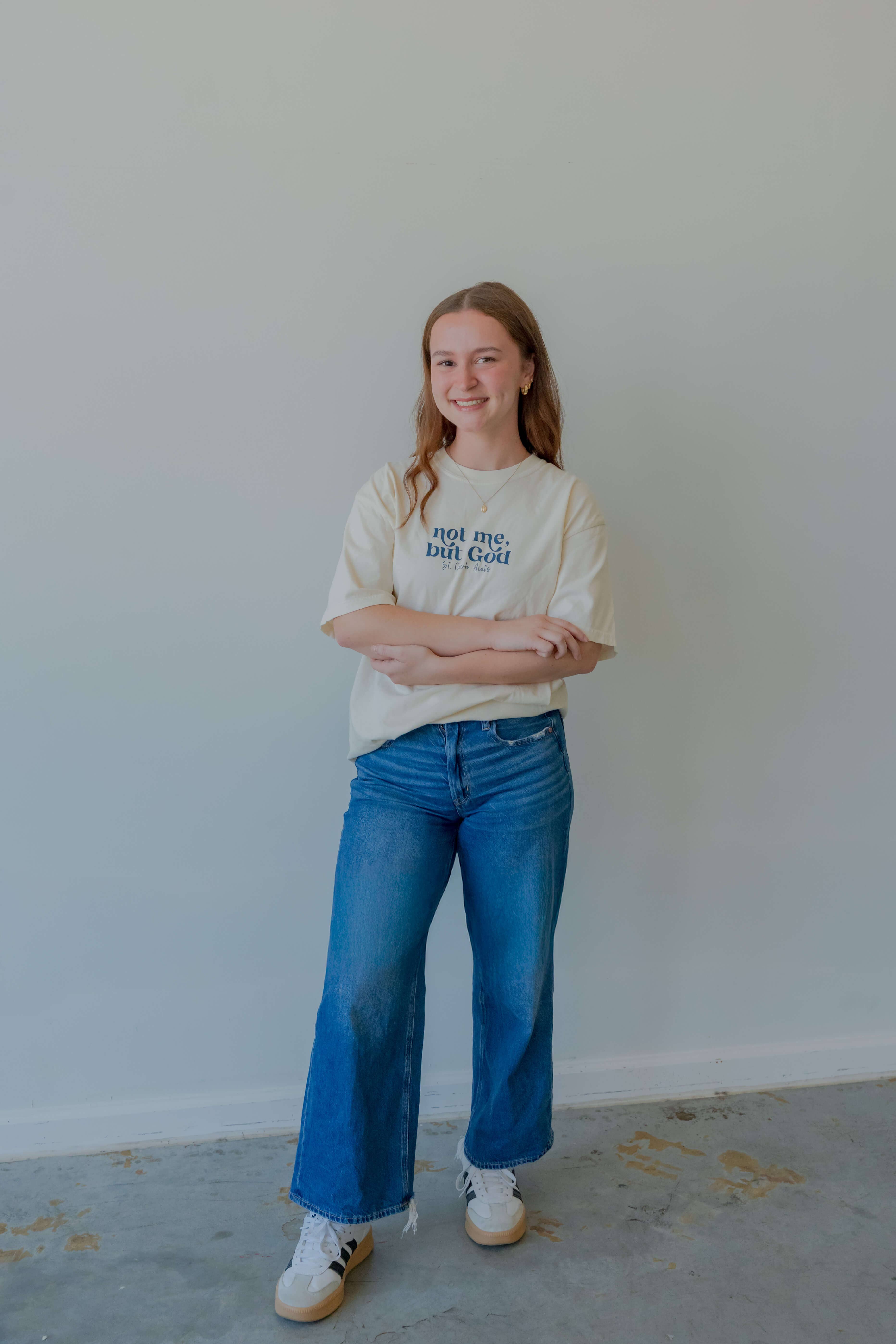 Saint Clare and Francis - Vendita all'ingrosso Maglietta serigrafata - Unisex - Non io, ma Dio maglietta6