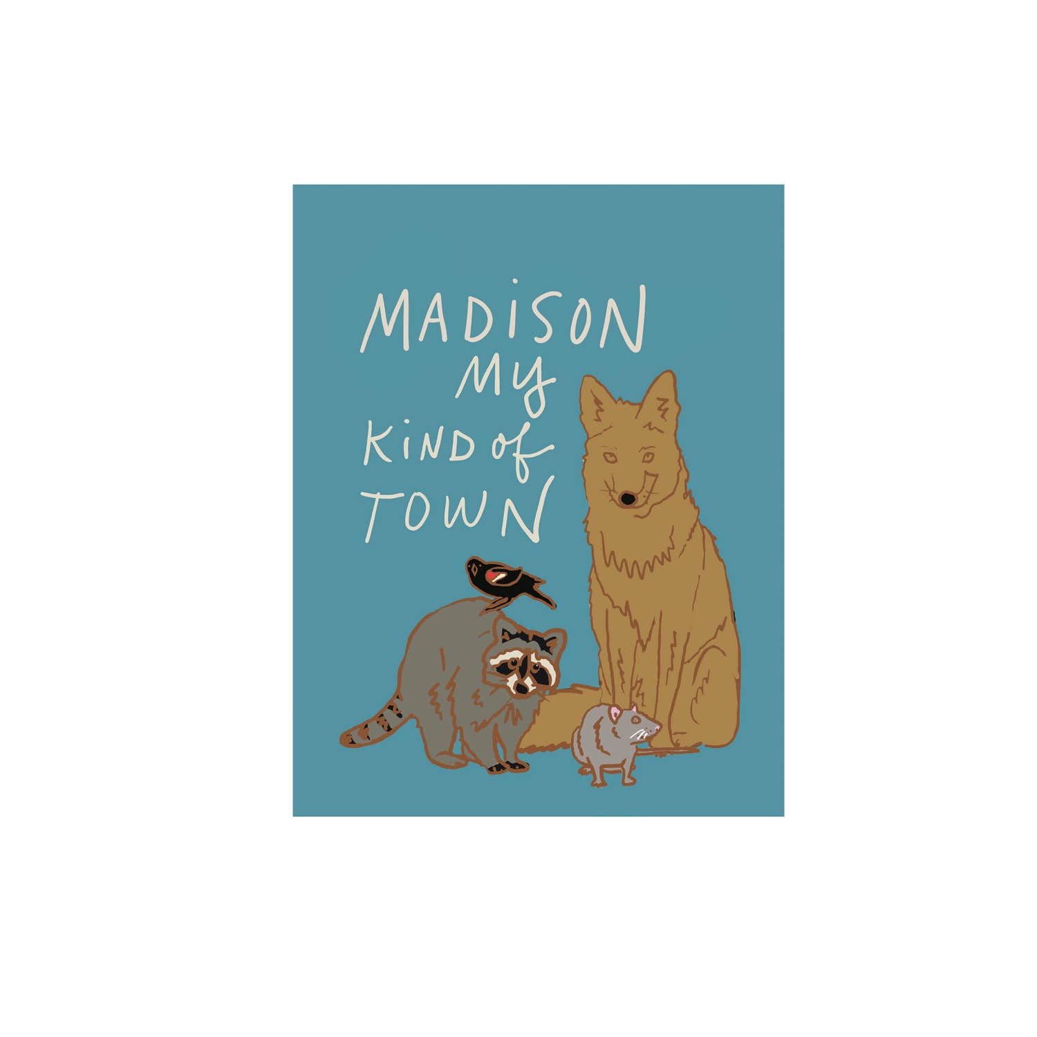 La Familia Green - Wholesale Postcard - My Kind of Town City/State Postcard1