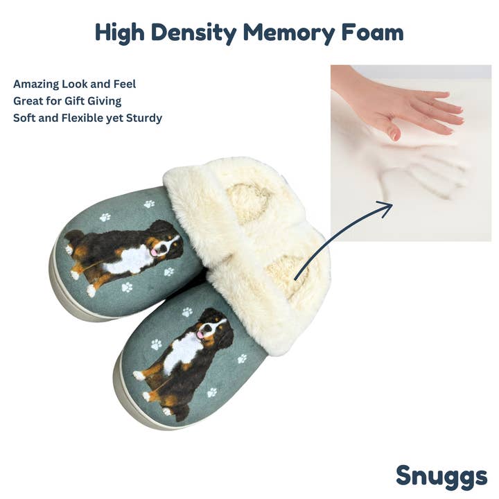 E&S Pets - Wholesale Slippers - Unisex - Bernese Mt. Dog Snuggs Slipper - Comfy - Pet lovers2