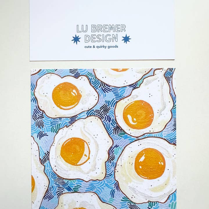 lu bremer design - Wholesale Art Print - eggs square mini art print - 5x52