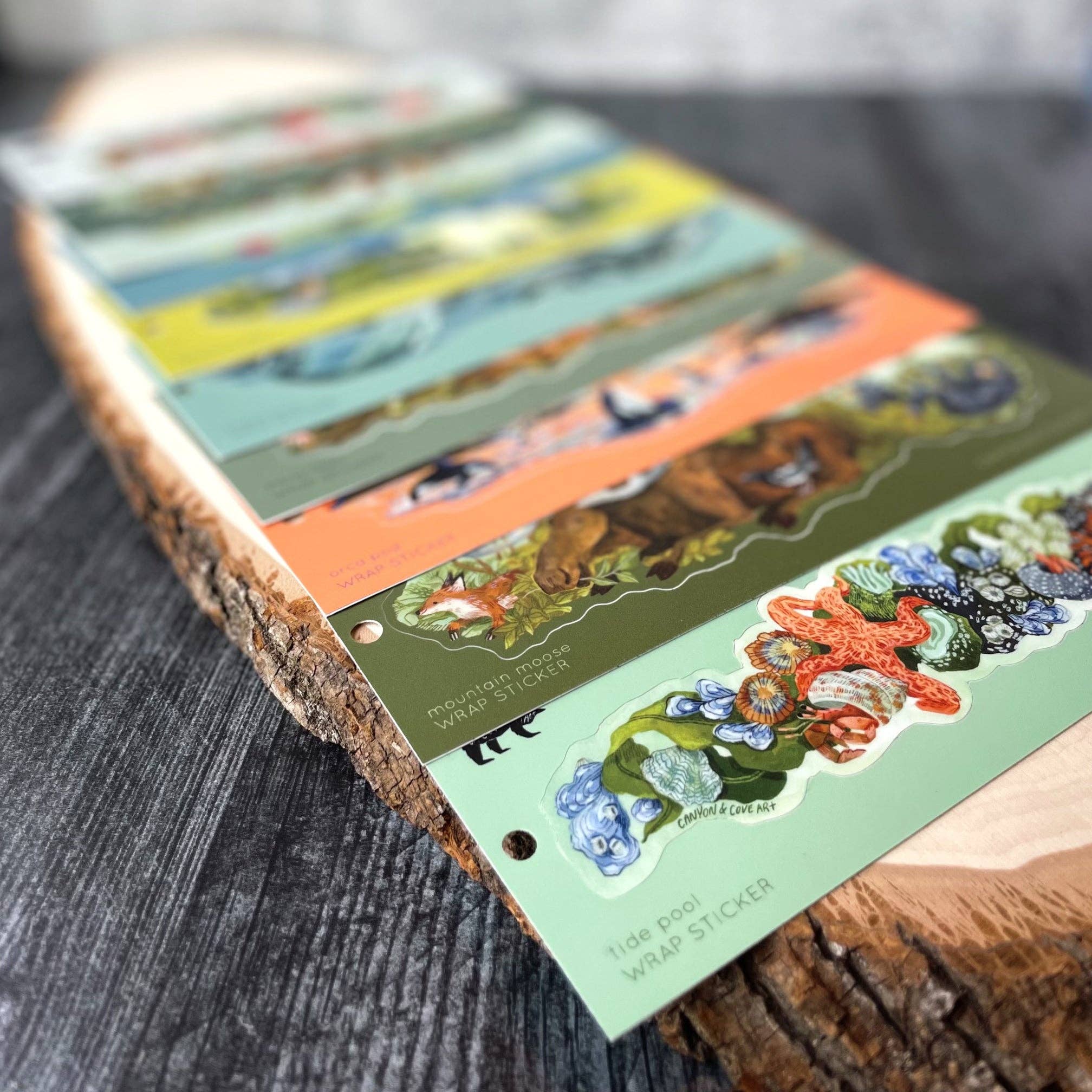 Canyon & Cove Art – wholesale Sticker – Mountain Moose Wrap Sticker2