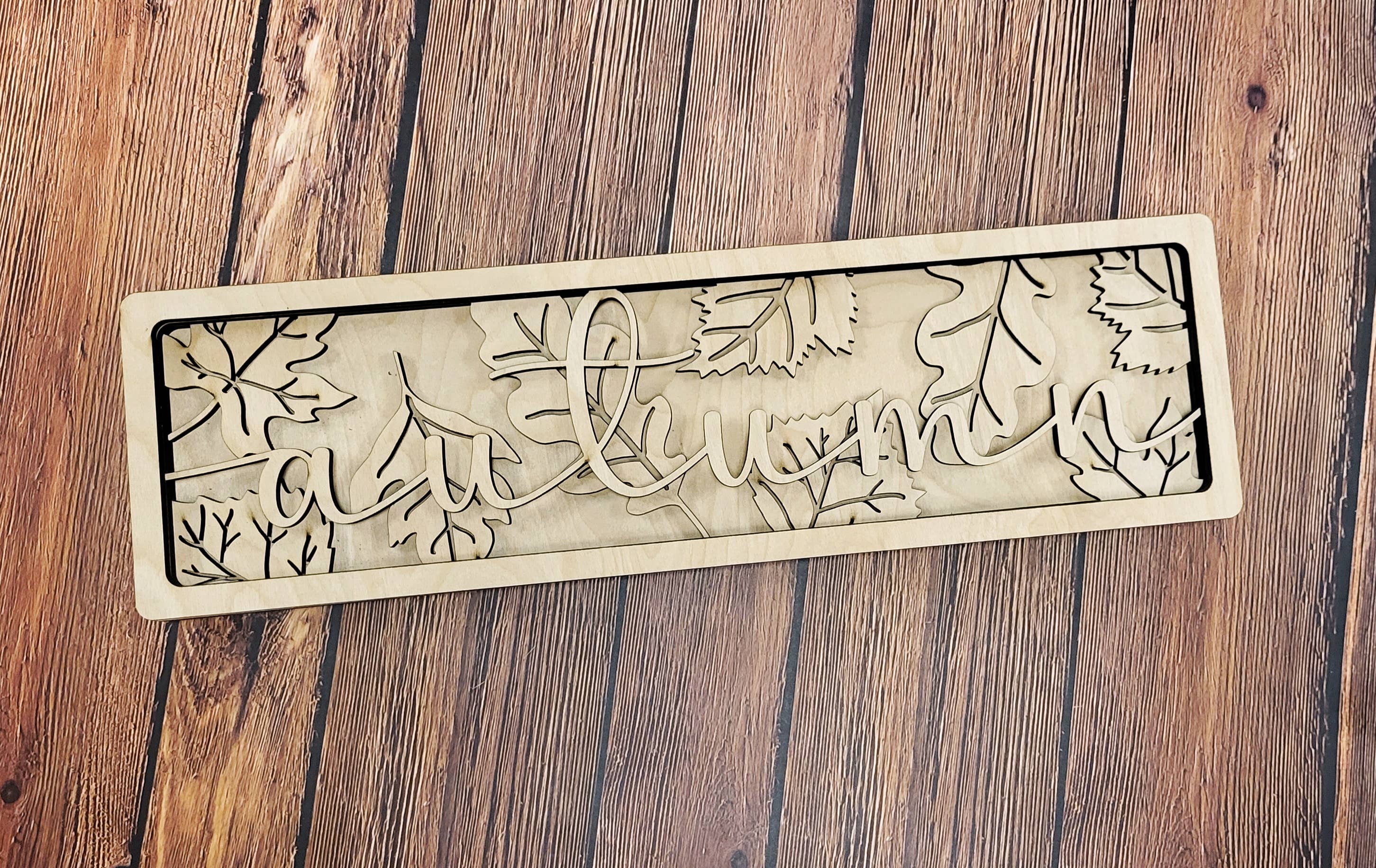 Paisley Grace Makery - Wholesale Sign - Autumn Four Layered Laser Cut Sign0