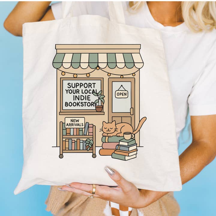 Literari Goods, Co | Book Themed Candles + Gifts - Vendita all'ingrosso Borsa tote - Unisex - Borsa della Libreria | Regalo per Lettori di Trope | Sostieni le Librerie Indipendenti Locali2