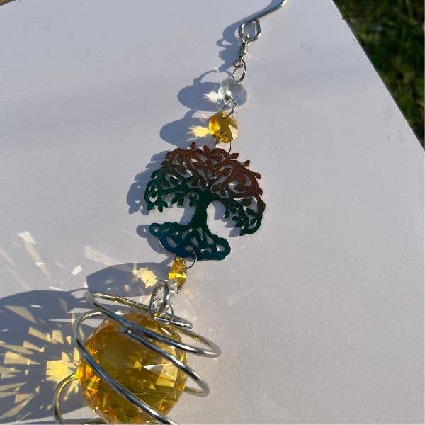 Gypsy Soul - Wholesale Wind Spinner - Stainless Steel Crystal Wind Spinners with Adorn Charms11