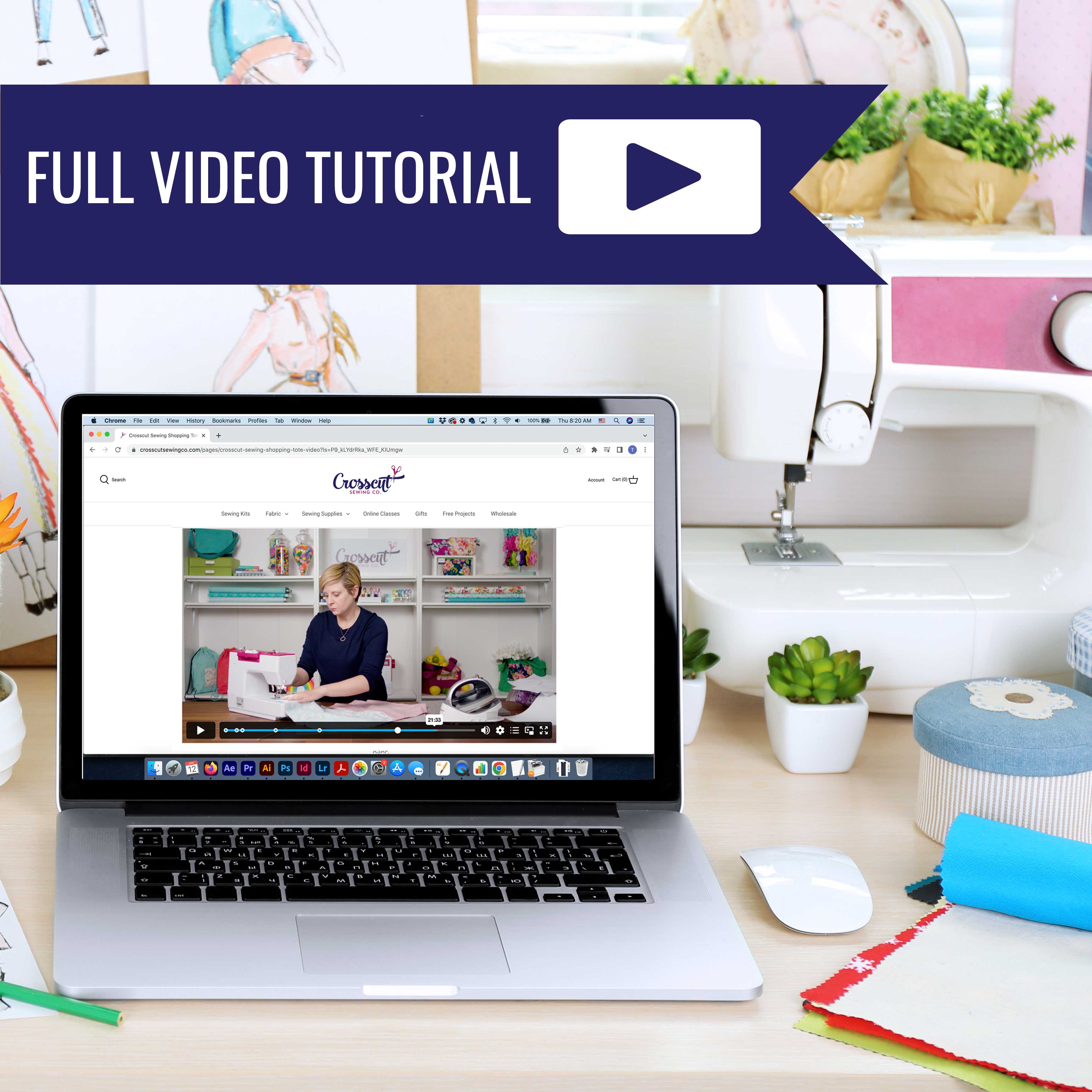 Crosscut Sewing Co. - Wholesale DIY Craft Kit - Messenger Bag Sewing Kit - DIY Beginner Sewing Project Kit Kids and Adults8