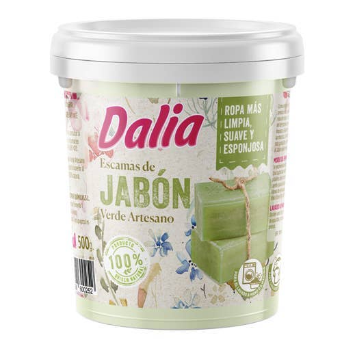Dahlia Green Soap. Natural Scent 500 Gr for wholesale by Agerul