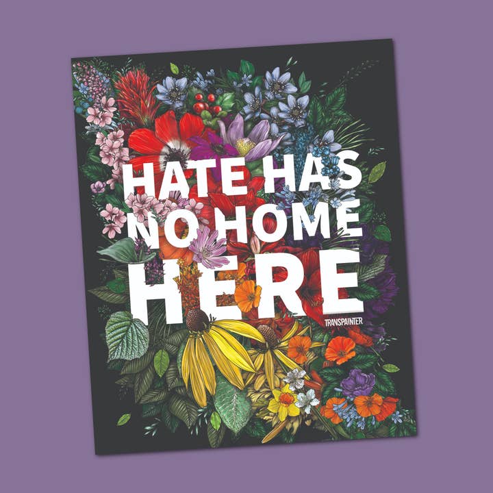 Hate Has No Home Here Bumper Sticker | No Hate Decal for wholesale by Transpainter